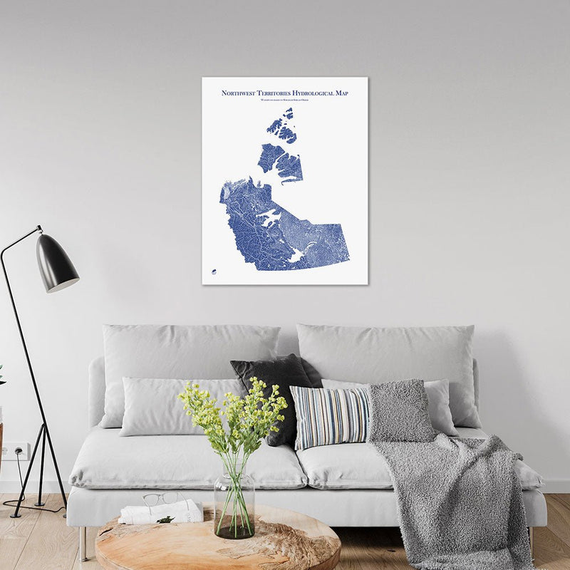 Northwest Territories Hydrological Map - Muir Way - Hydrology