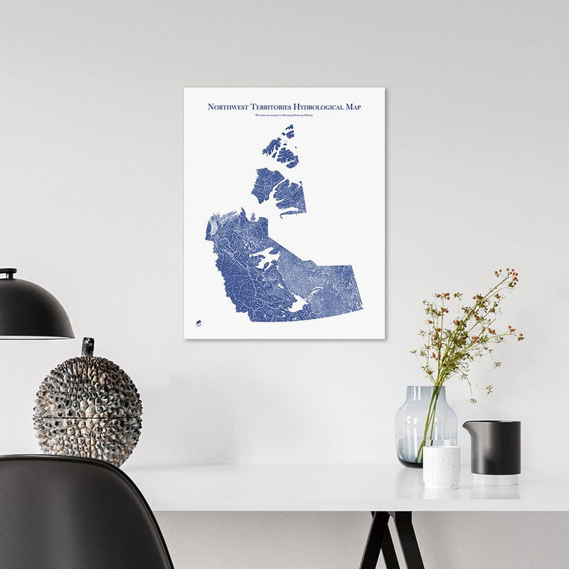 Northwest Territories Hydrological Map - Muir Way - Hydrology