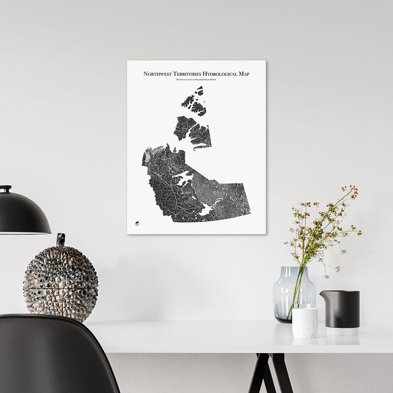 Northwest Territories Hydrological Map - Muir Way - Hydrology