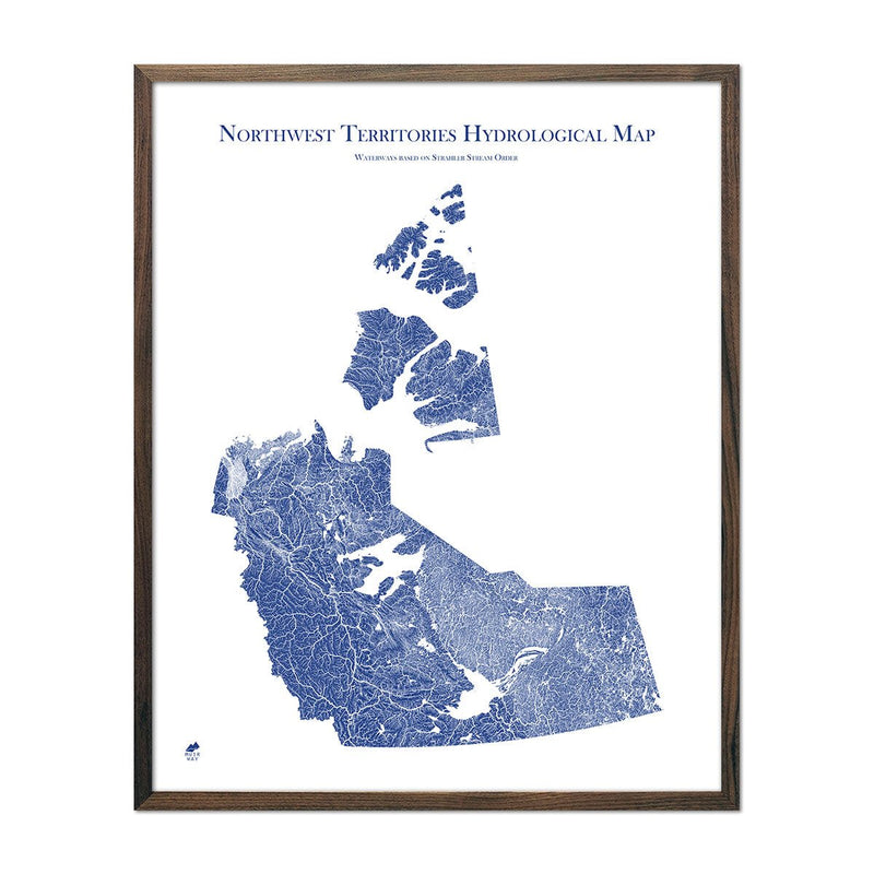 Northwest Territories Hydrological Map - Muir Way - Hydrology