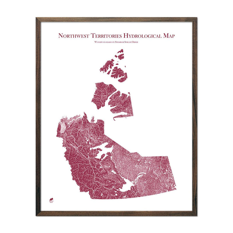 Northwest Territories Hydrological Map - Muir Way - Hydrology