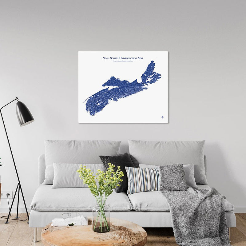 Nova Scotia Hydrological Map - Muir Way - Hydrology