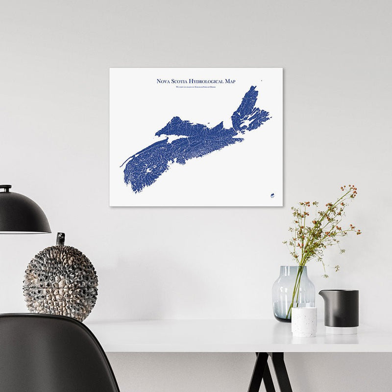 Nova Scotia Hydrological Map - Muir Way - Hydrology