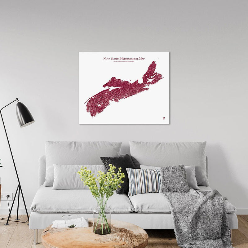 Nova Scotia Hydrological Map - Muir Way - Hydrology