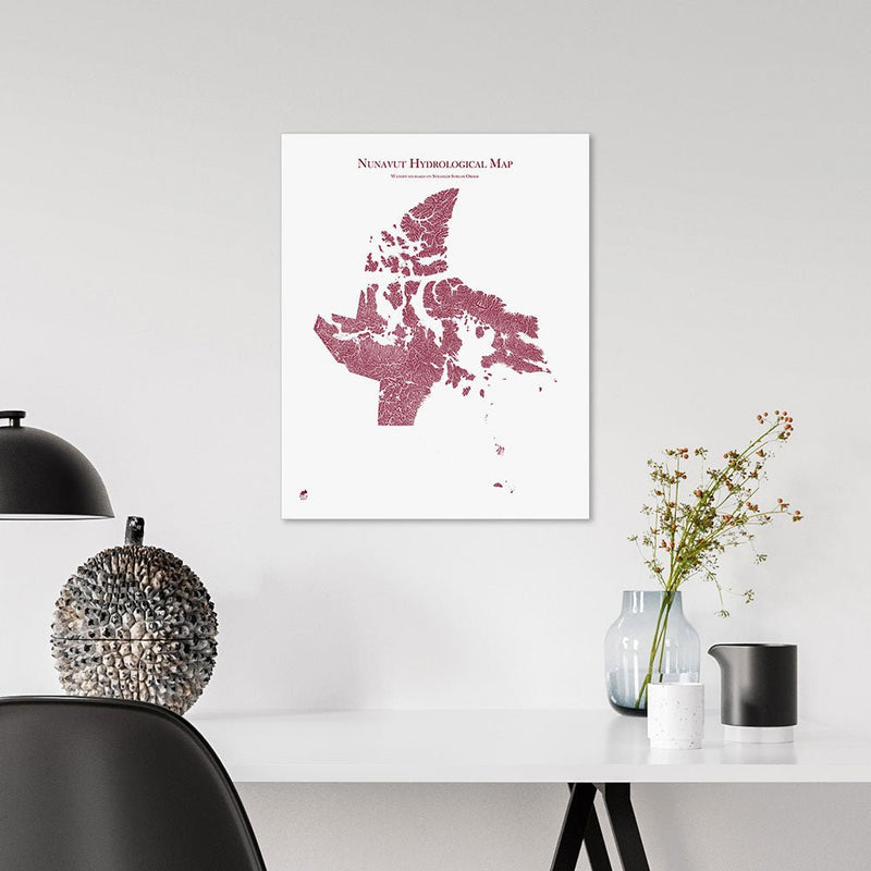 Nunavut Hydrological Map - Muir Way - Hydrology