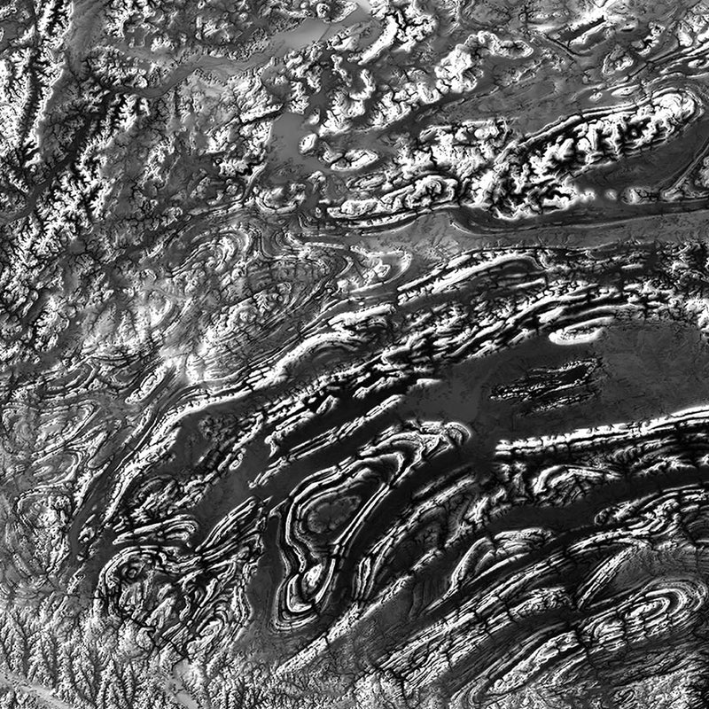 Oklahoma Elevation Map - Muir Way - Elevation