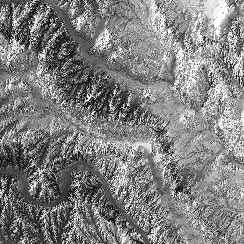 Oklahoma Elevation Map - Muir Way - Elevation