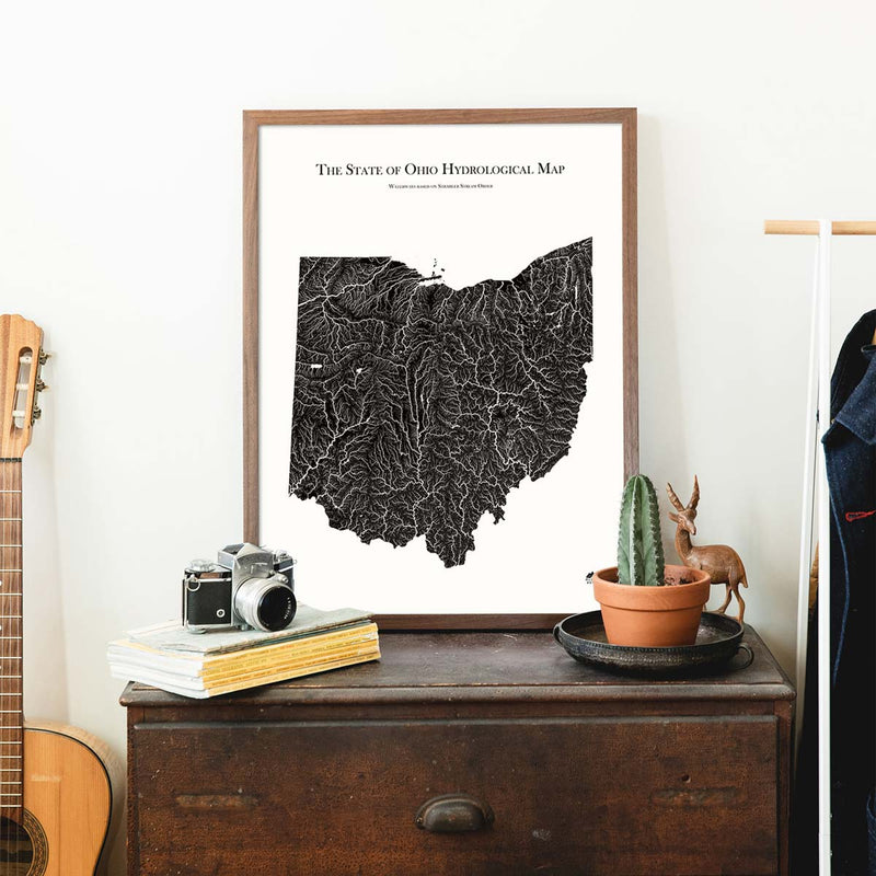 Ohio Hydrological Map - Muir Way - Hydrology