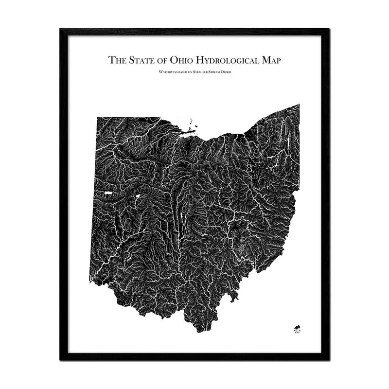 Ohio Hydrological Map - Muir Way - Hydrology
