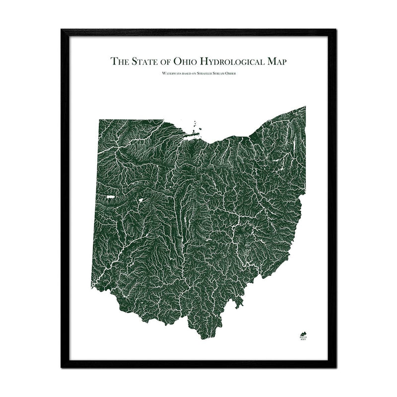 Ohio Hydrological Map - Muir Way - Hydrology