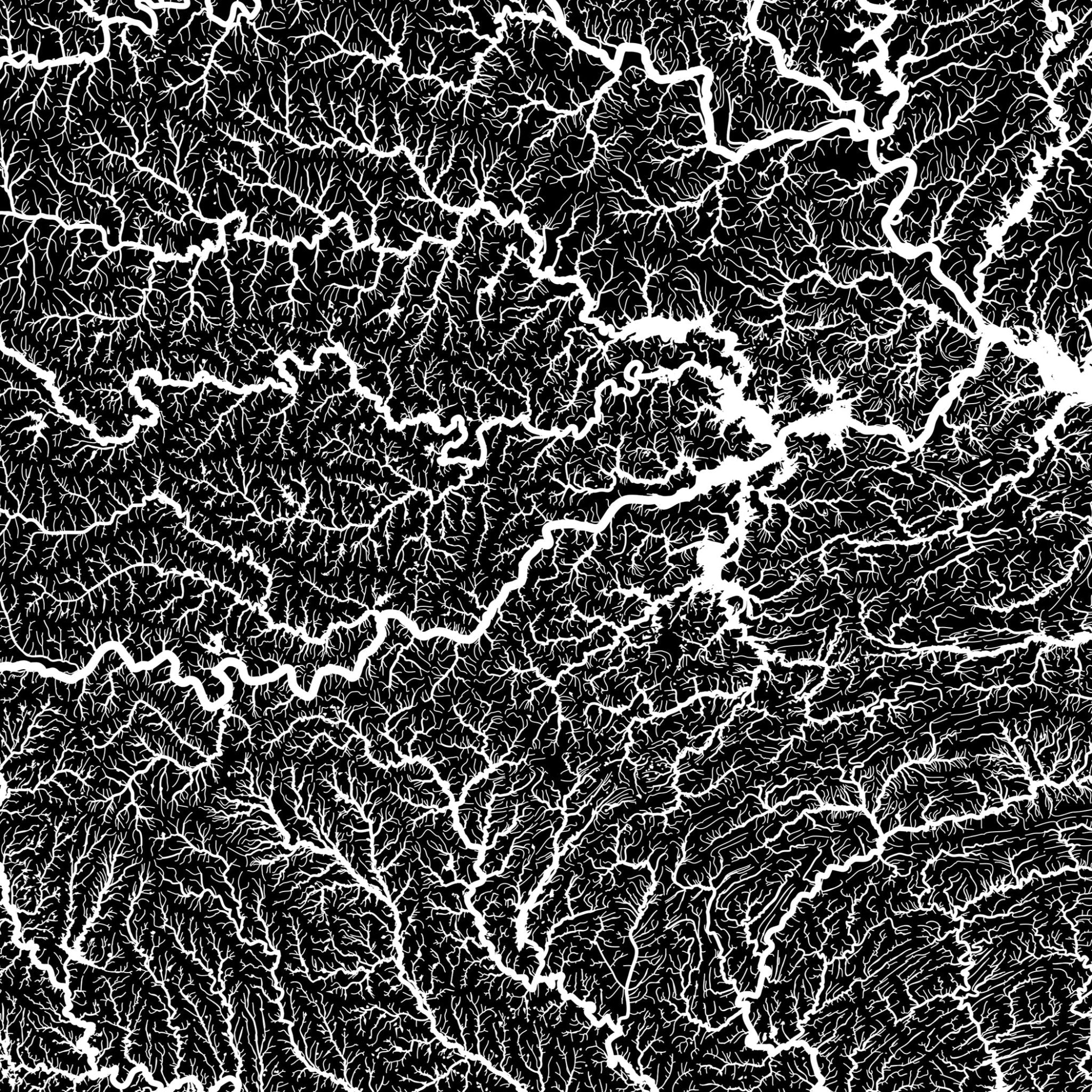 Oklahoma Hydrological Map - Muir Way - Hydrology