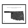 Oklahoma Hydrological Map