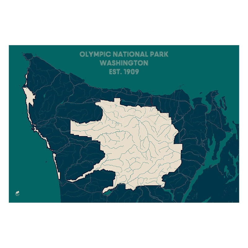 Olympic National Park Map - Muir Way - National Park