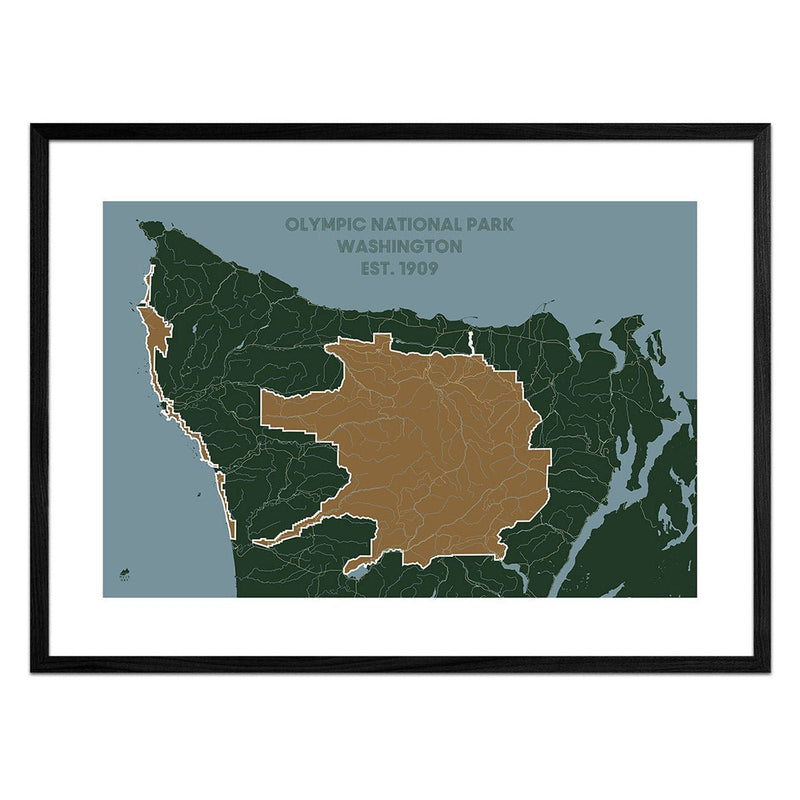 Olympic National Park Map - Muir Way - National Park