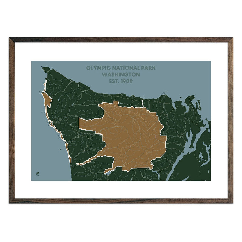 Olympic National Park Map - Muir Way - National Park