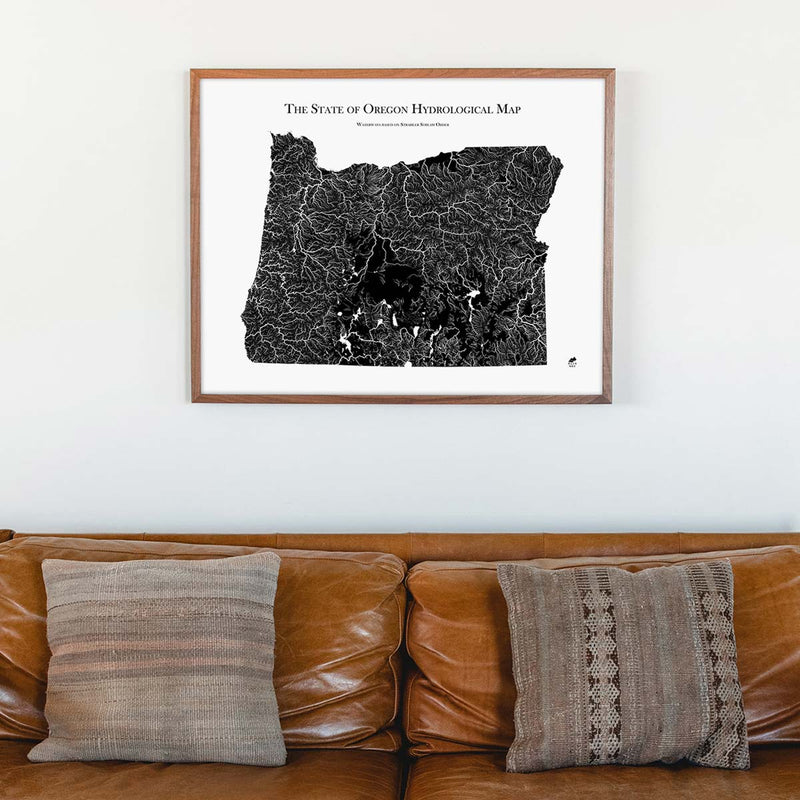 Oregon Hydrological Map - Muir Way - Hydrology