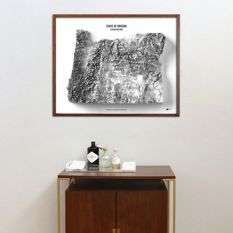 Oregon Elevation Map - Muir Way - Elevation