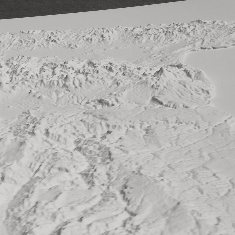 Oregon 3D Raised Relief Map - Muir Way - 3D