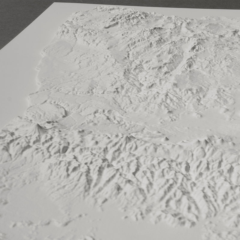Oregon 3D Raised Relief Map - Muir Way - 3D