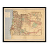 Oregon State 1876 Map