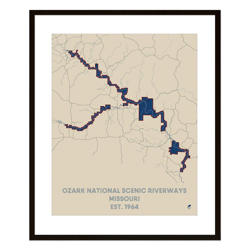 Ozark National Scenic Riverways Map - Muir Way - National Park