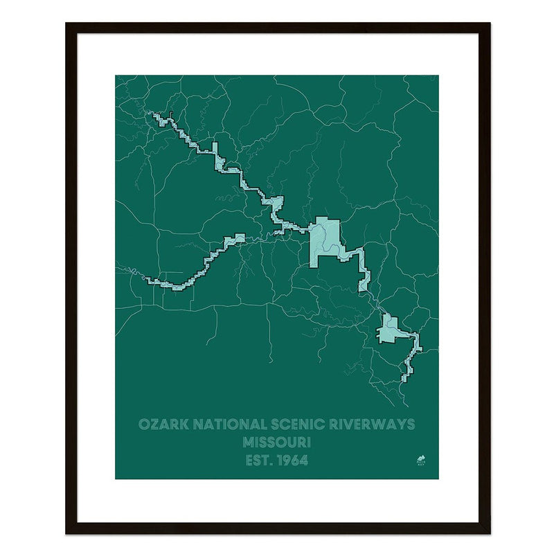 Ozark National Scenic Riverways Map - Muir Way - National Park