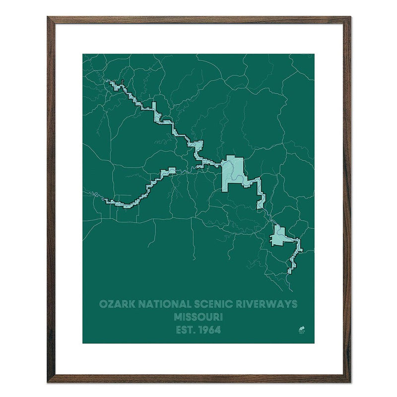 Ozark National Scenic Riverways Map - Muir Way - National Park