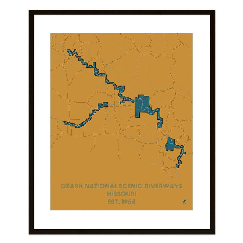 Ozark National Scenic Riverways Map - Muir Way - National Park