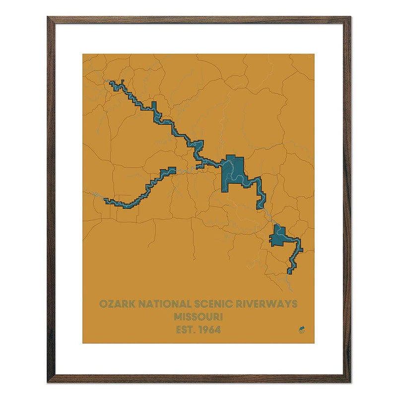 Ozark National Scenic Riverways Map - Muir Way - National Park