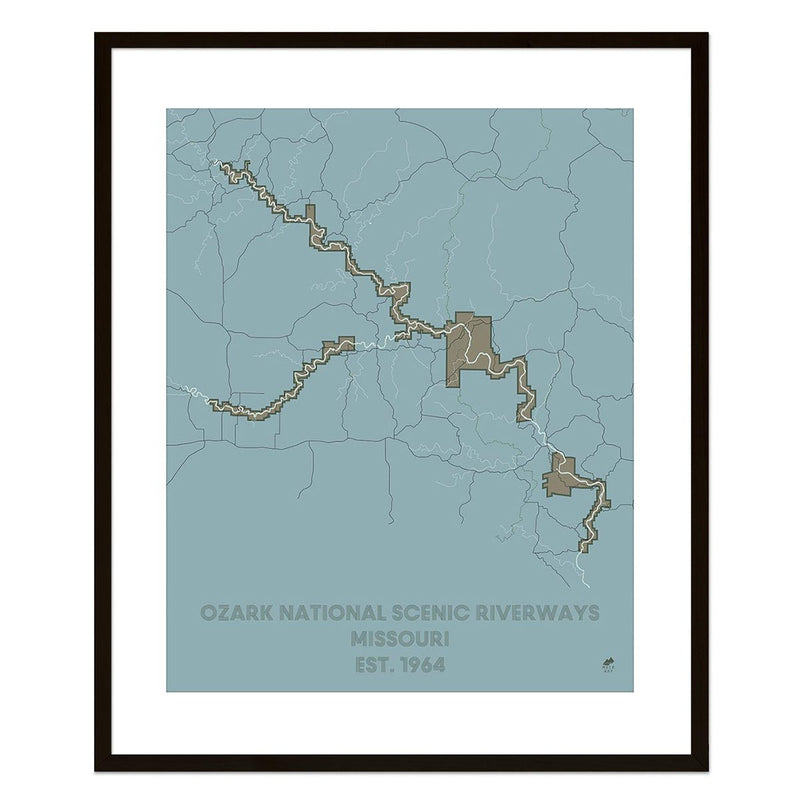 Ozark National Scenic Riverways Map - Muir Way - National Park