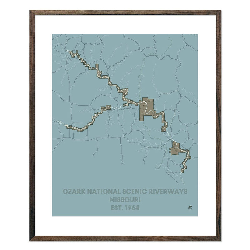Ozark National Scenic Riverways Map - Muir Way - National Park