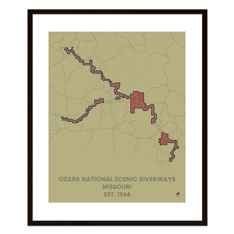 Ozark National Scenic Riverways Map - Muir Way - National Park