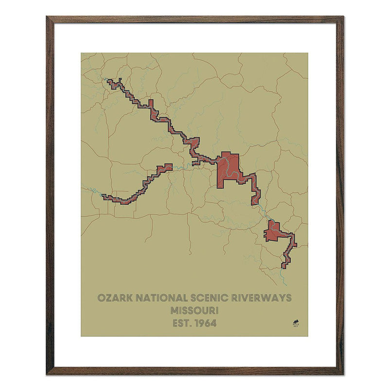 Ozark National Scenic Riverways Map - Muir Way - National Park