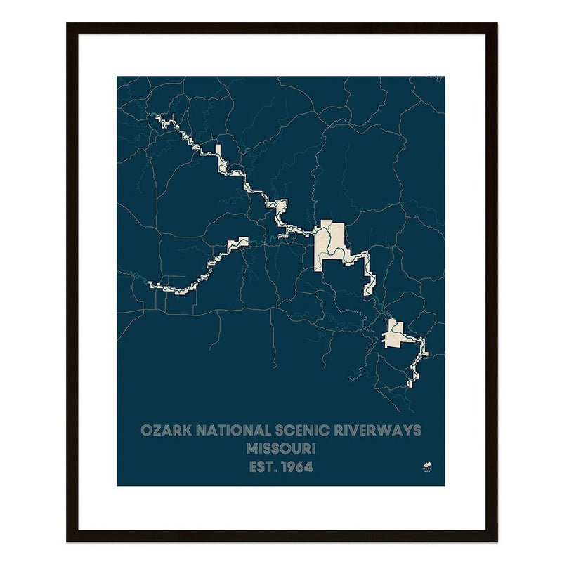 Ozark National Scenic Riverways Map - Muir Way - National Park