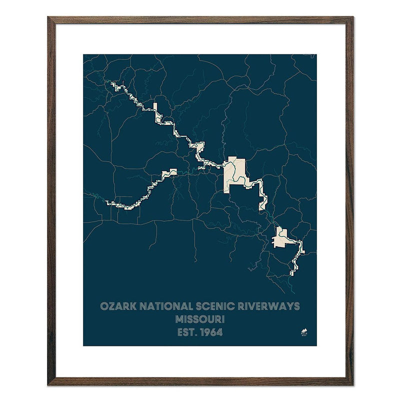 Ozark National Scenic Riverways Map - Muir Way - National Park