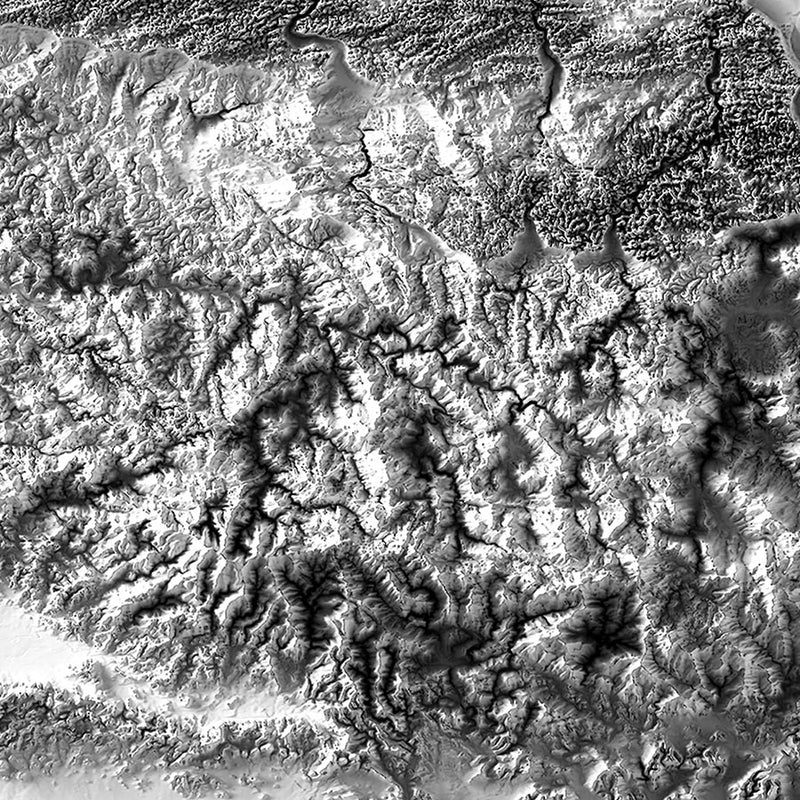 Puerto Rico Elevation Map - Muir Way - Elevation