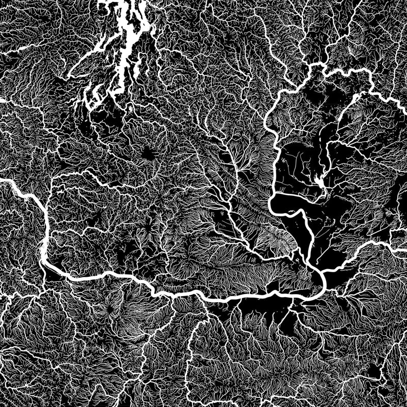Pacific Northwest Regional Hydrological Map - Muir Way - Hydrology