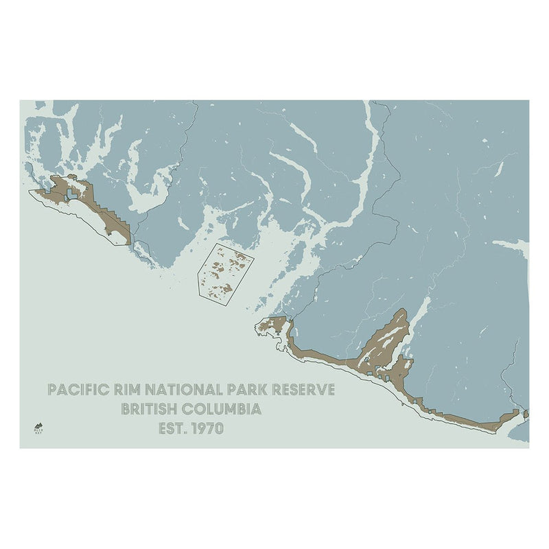 Pacific Rim National Park Preserve Map Poster | Muir Way