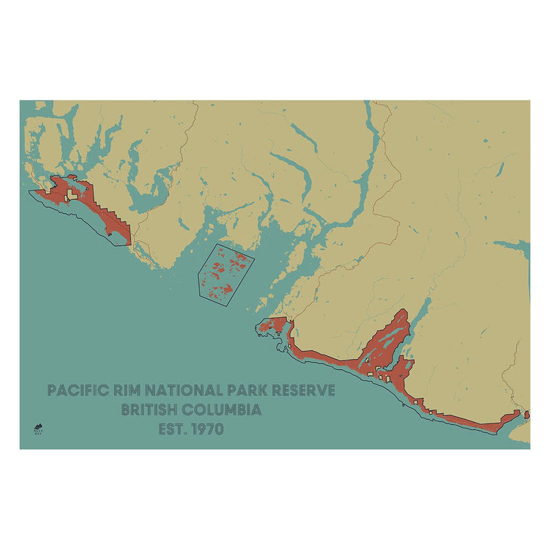 Pacific Rim National Park Reserve Map - Muir Way - National Park