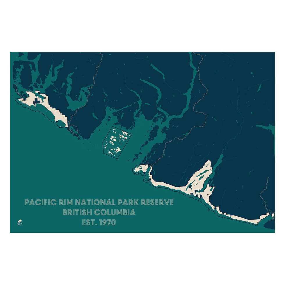 Pacific Rim National Park Preserve Map Poster | Muir Way