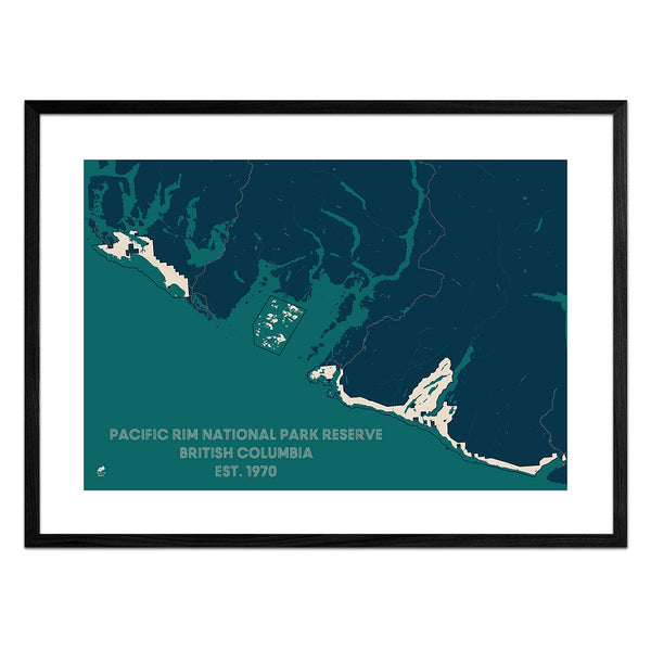 Pacific Rim National Park Preserve Map Poster | Muir Way