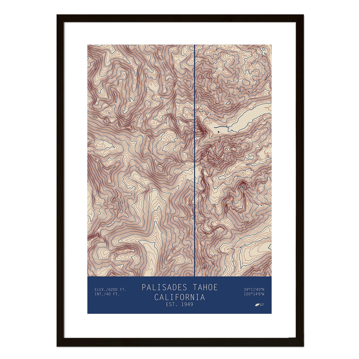 Palisades Tahoe, California - Muir Way - TOPO Series