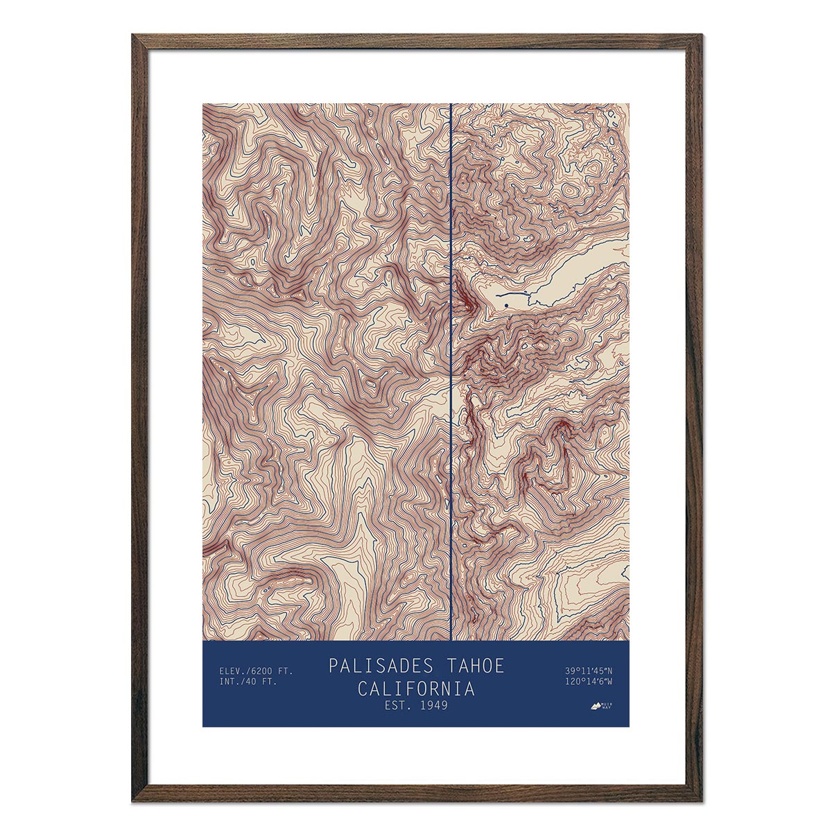 Palisades Tahoe, California - Muir Way - TOPO Series