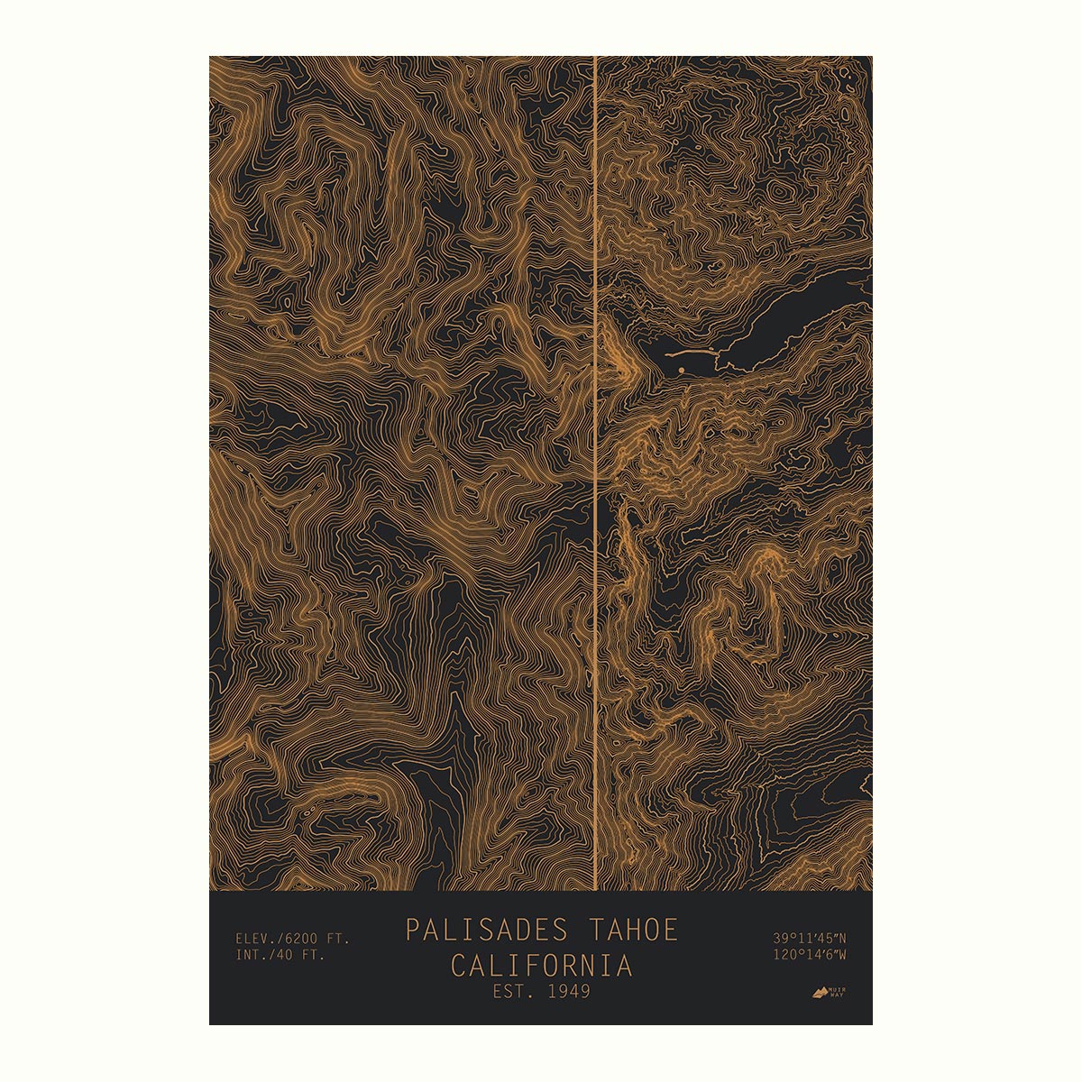 Palisades Tahoe, California - Muir Way - TOPO Series