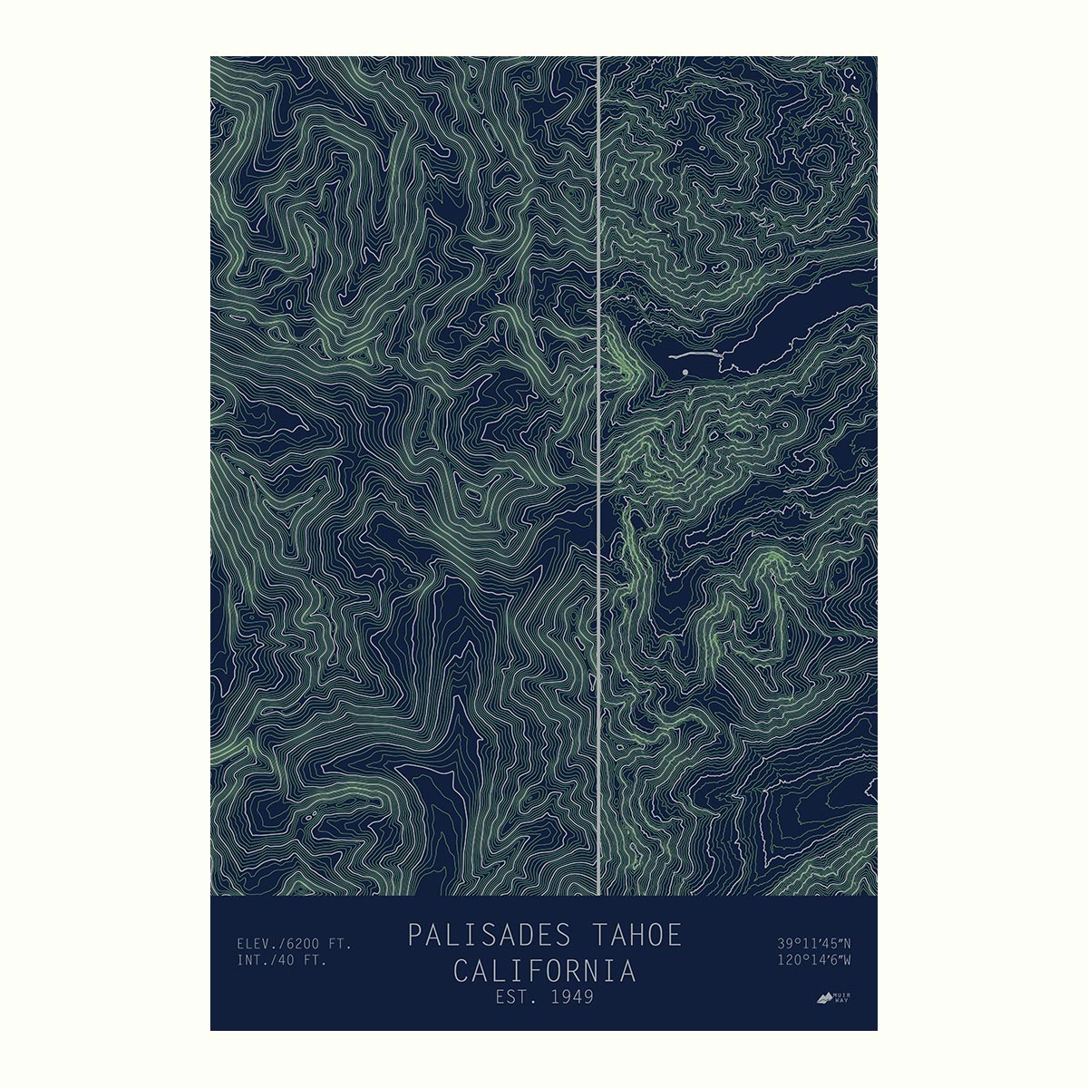 Palisades Tahoe, California - Muir Way - TOPO Series