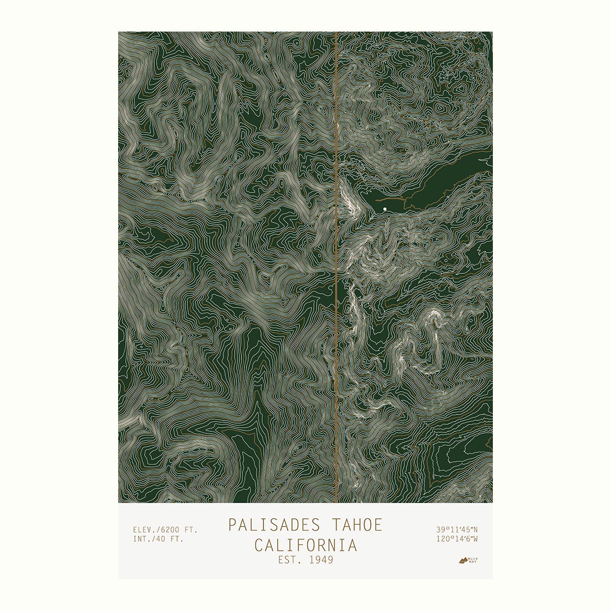 Palisades Tahoe, California - Muir Way - TOPO Series