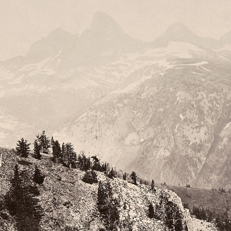 Panoramic View of The Teton Range, Yellowstone 1873 - Muir Way - Photograph