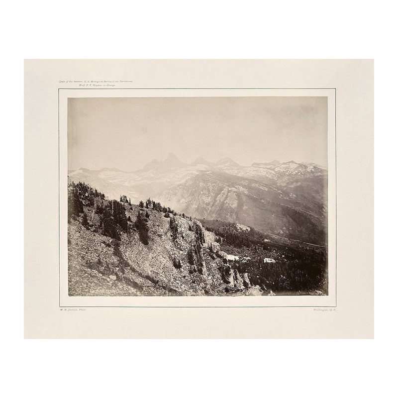 Panoramic View of The Teton Range, Yellowstone 1873 - Muir Way - Photograph