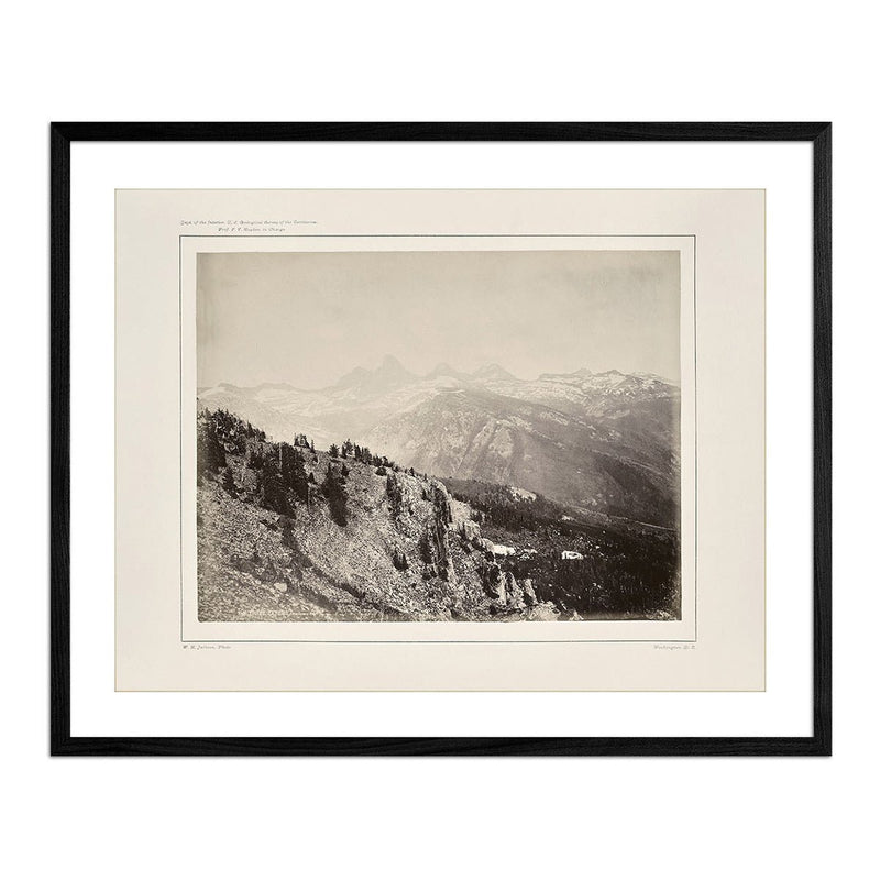 Panoramic View of The Teton Range, Yellowstone 1873 - Muir Way - Photograph