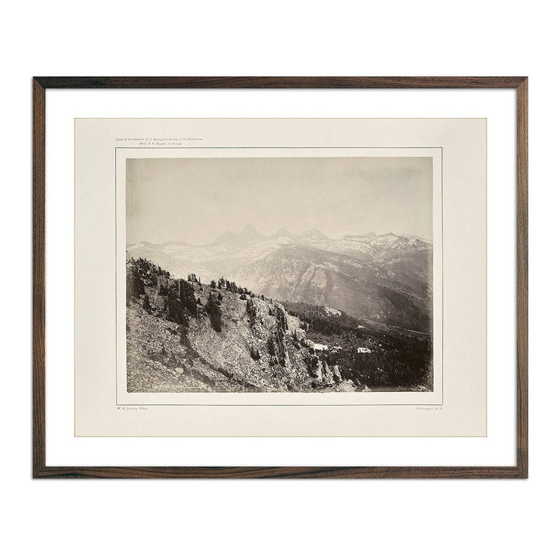 Panoramic View of The Teton Range, Yellowstone 1873 - Muir Way - Photograph
